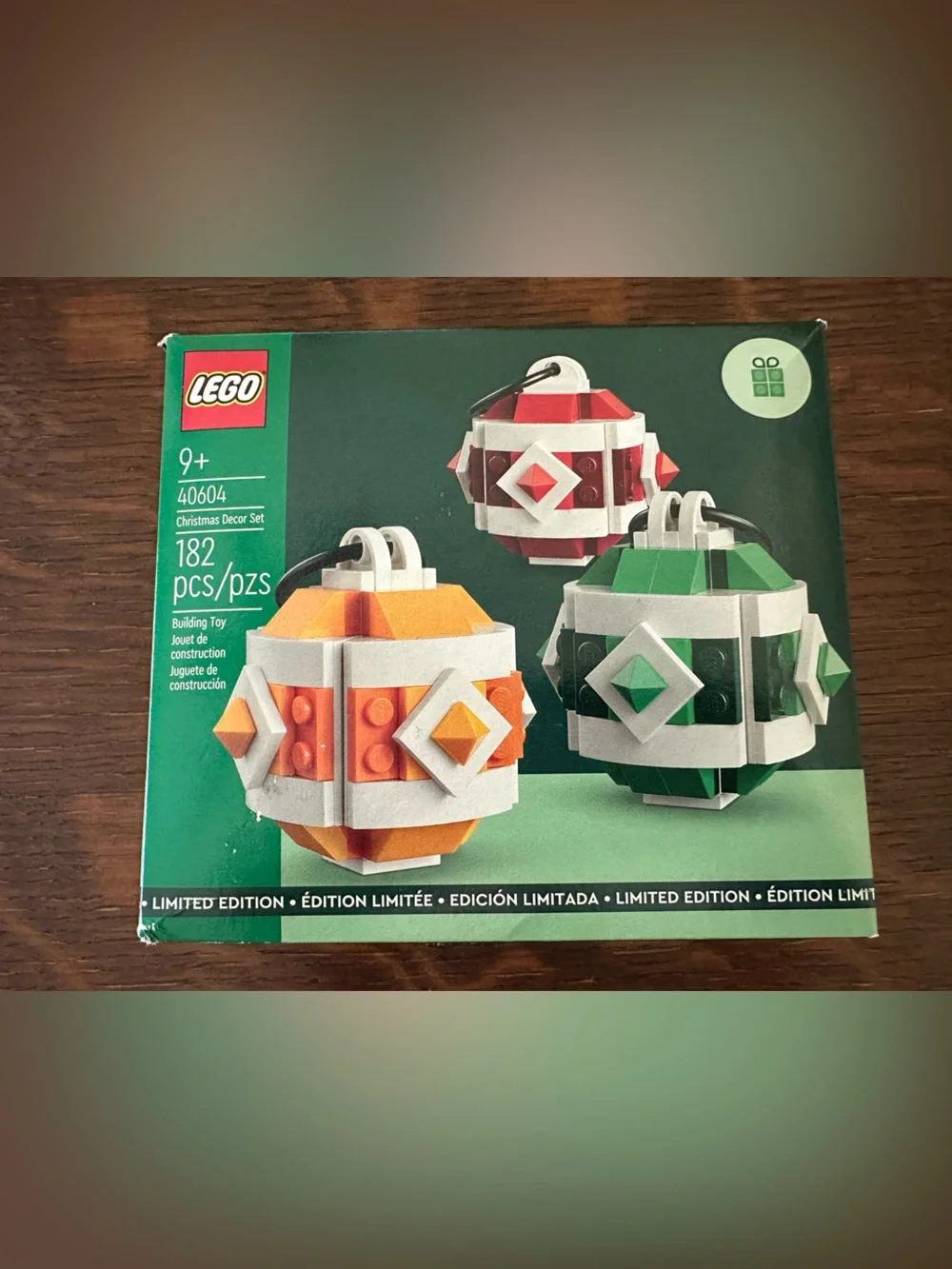 BNIB! RETIRED SET LEGO (40604) Hanging Ornaments Christmas Tree Decor